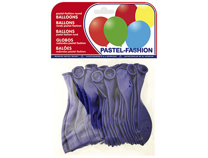 20 globos pastel azul marino